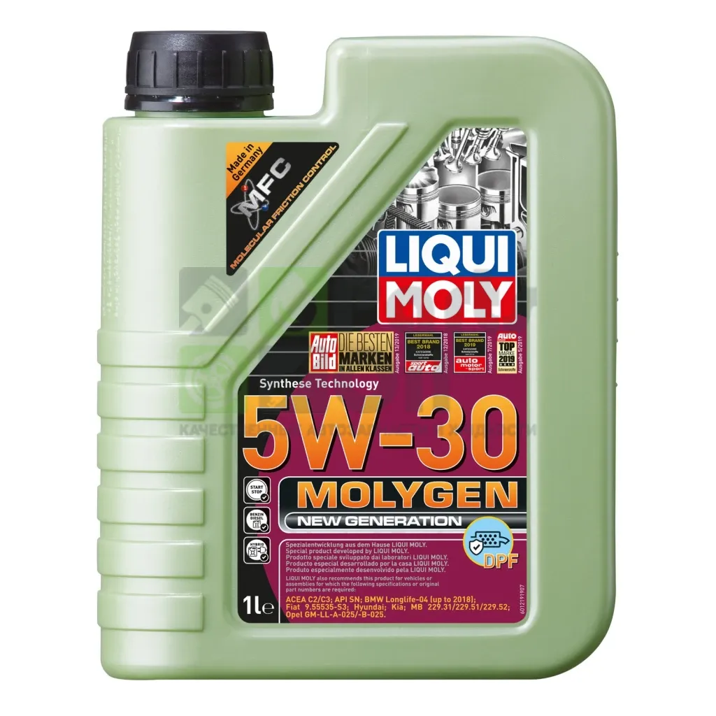 21224 LiquiMoly НС-синтетическое моторное масло Molygen New Generation DPF 5W-30 1л